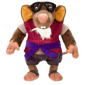 NWT Splinter TMNT Mutant Mayhem 8" Plush Toy Nickelodeon Mattel Stuffed Animal